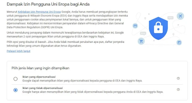 Iklan personalisasi uni eropa Cara Meningkatkan CPC dan RKT Google Adsense