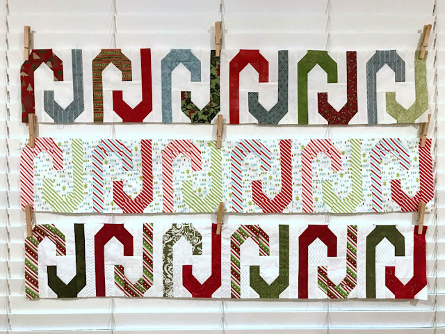 A Scrappy Happy Holidays Mystery Sew Along Block 9, Candy Cane Lane, by Thistle Thicket Studio. www.thistlethicketstudio.com