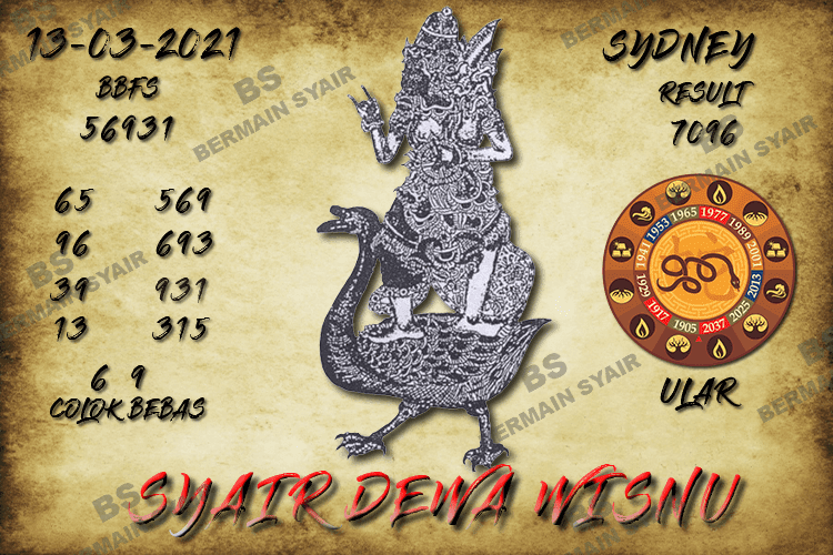 Syair Sidney Hari Ini Ini Sabtu 13032021 Syair SGP