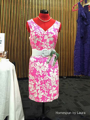 homespun by laura, refashion, pink floral dress