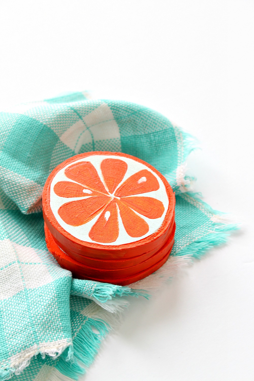 DIY Orange Slice Coasters Dans le Lakehouse