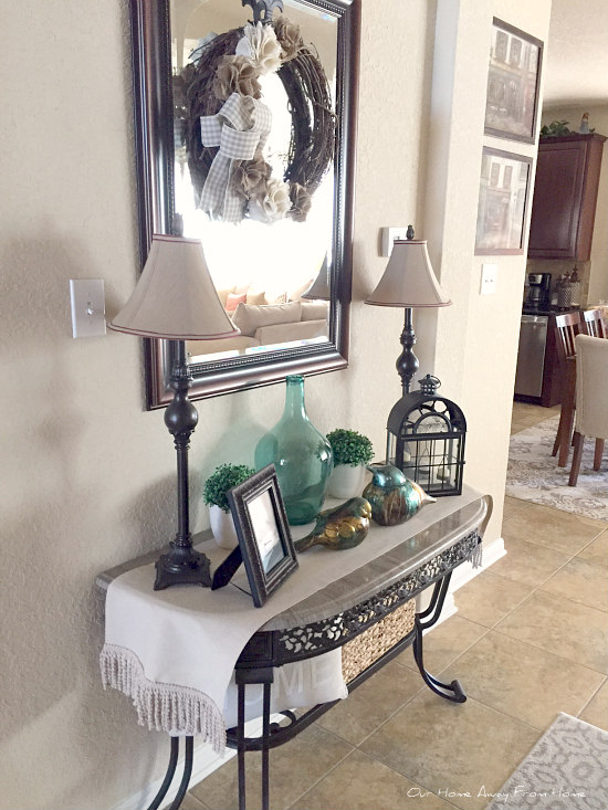 Our Home Away From Home: CHANGES TO THE SMALL HALL TABLE