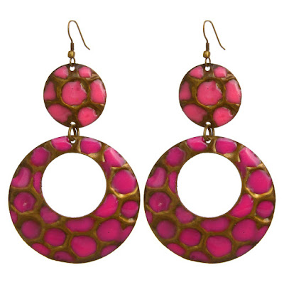 Meenakari Hoop Earrings