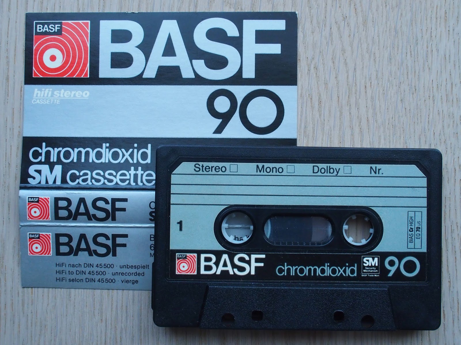Cromo Dióxido Cassette Sellada BASF Basf Chromdioxid Sm II Cassette 90-132M 