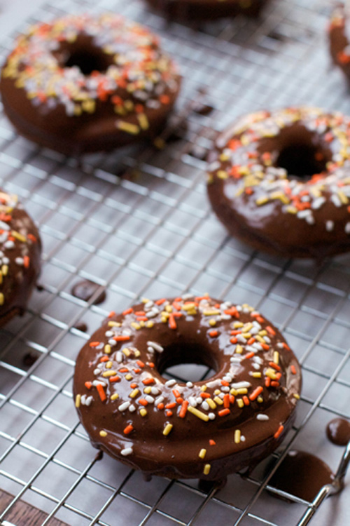 A Less Processed Life What's Baking Baked Crème Brûlée Stout Donuts