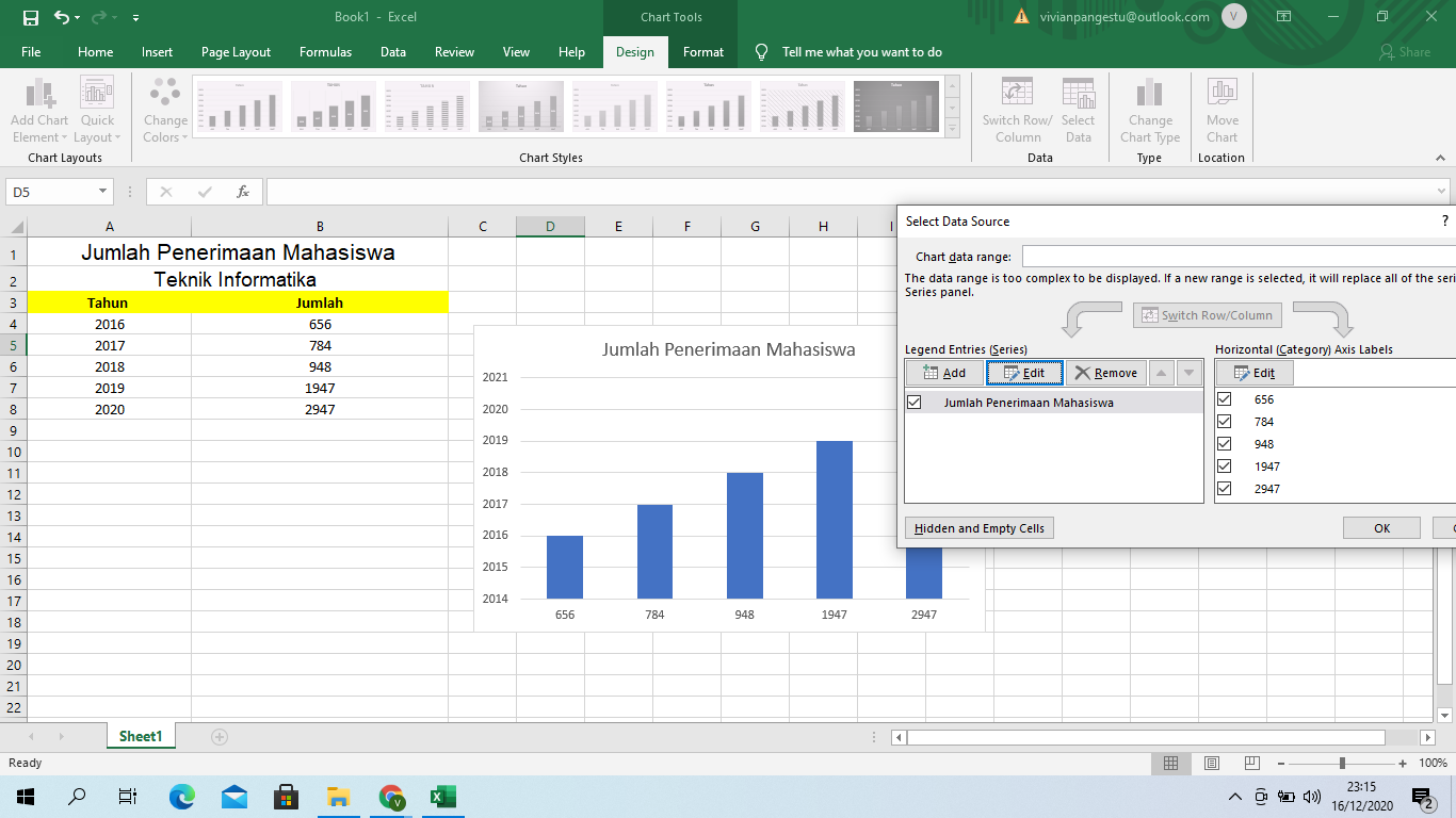 Tutorial Menggunakan Grafik Pada Microsoft Excel