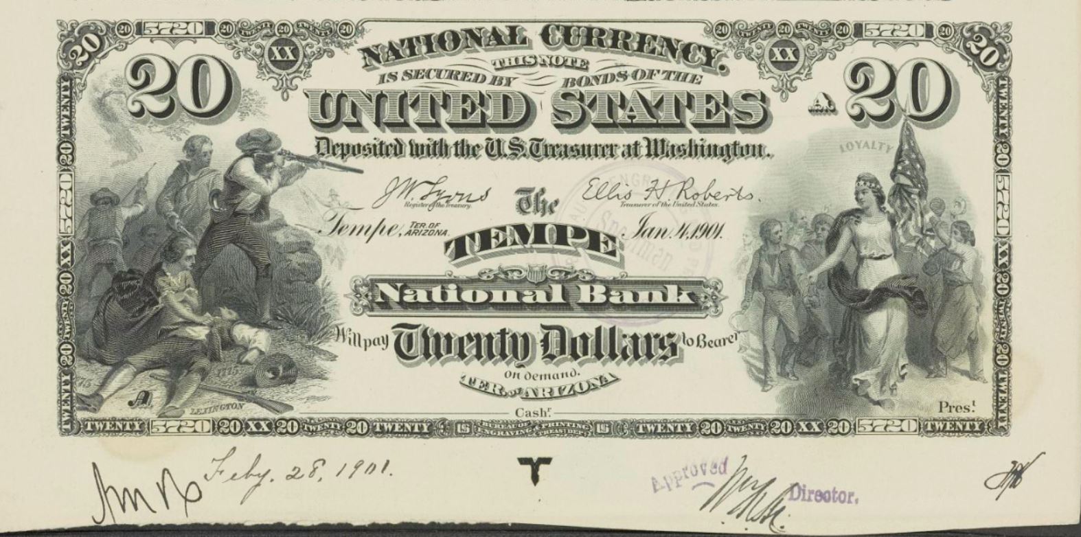 Arizona National Banknotes: 5720 The TEMPE National Bank