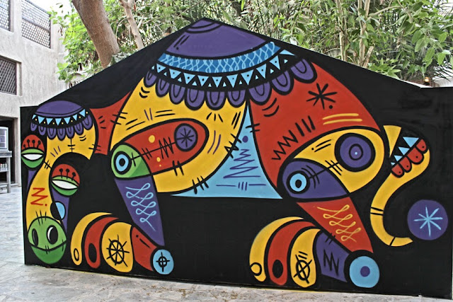 Street Art By Ruben Sanchez In the Al Bastakiya district of Dubai, United Arab Emirates. 4