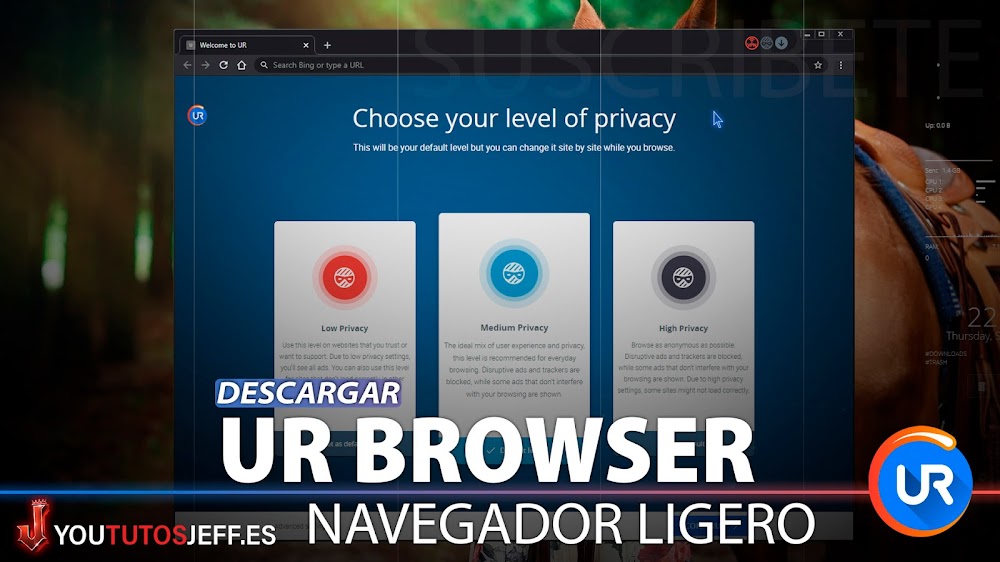 Potente Navegador, Descargar UR Browser para PC Ultima Versión