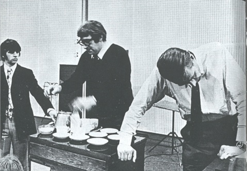 Vintage Beatles pics Mal makes tea