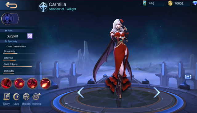 Review dan Analisis Skill Hero Terbaru Mobile Legends Carmillia The Vampire