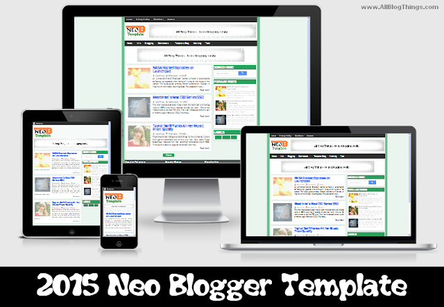 proof of responsiveness of NEO blogger template