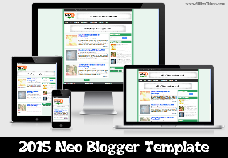 NEO Blogger Template Responsive, Premium and Free Download