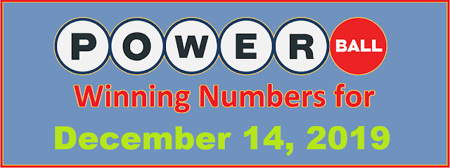 PowerBall Winning Numbers for Saturday, December 14, 2019