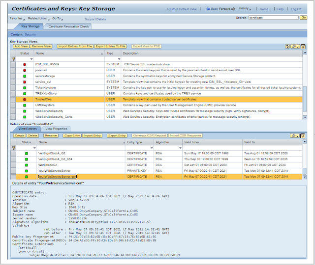HANA Tutorials SAP Peer certificate rejected by ChainVerifier