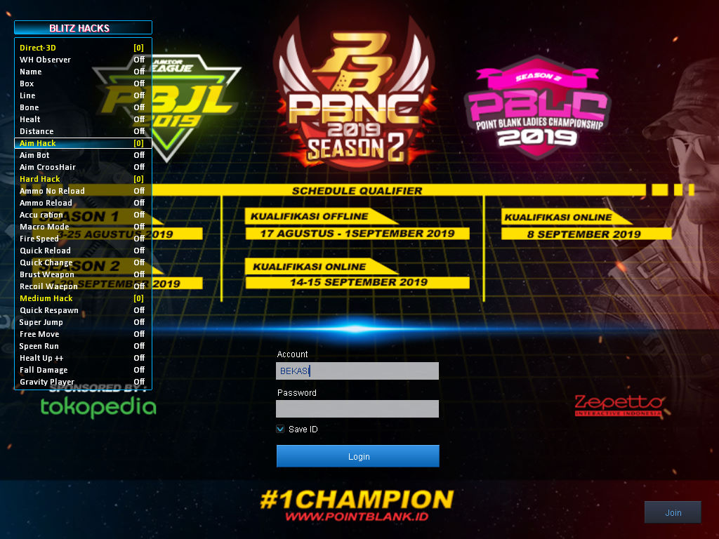 CHEAT POINT BLANK 09 SEPTEMBER 2019 HARD FITURE