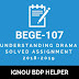 IGNOU BA/BDP BEGE-107 Solved Assignment 2018-2019