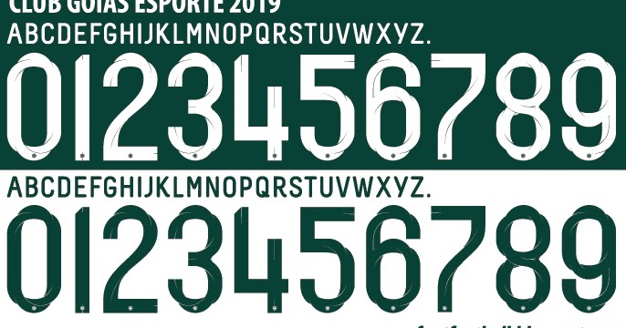 FONT FOOTBALL: Font Vector Club Goiás Esporte 2019 kit
