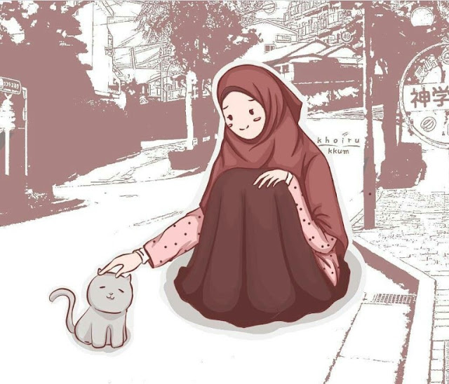 Gambar kartun muslimah dewasa terbaru