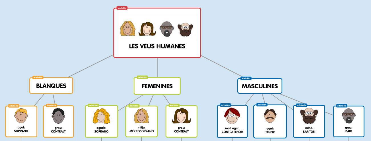 Resultat d'imatges de classificació veu humana