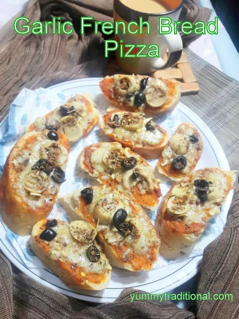 garlic-french-bread-pizza-recipe-with-step-by-step-photos