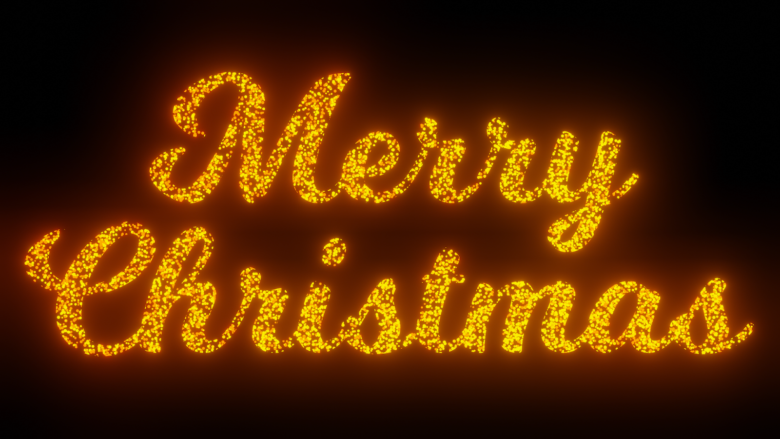 Merry Christmas Text On Black Background 3 Fonts Versions | Free