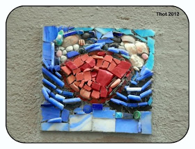 Mosaico de un cangrejo