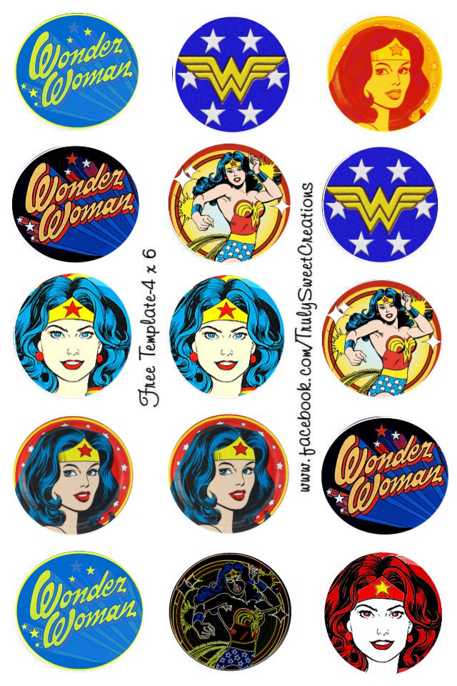 Wonder Woman Cupcake Toppers Printable Printable Word Searches Wonder Woman Cupcake Toppers Printable Printable Word Searches