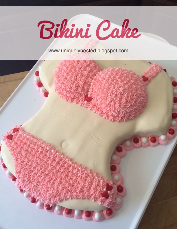 uniquely nested Bikini Cake