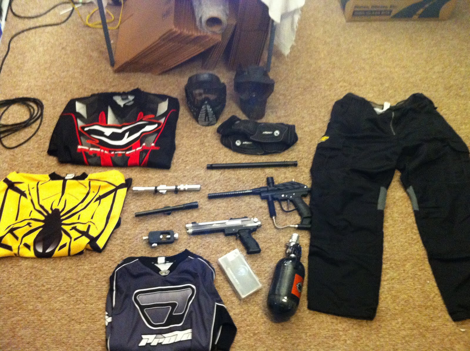 Used Paintball Gear july 7th used lot