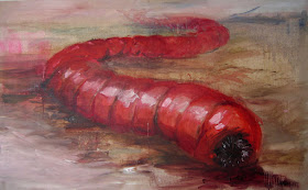 Mongolian Death Worm by Belgian painter Pieter Dirkx.
