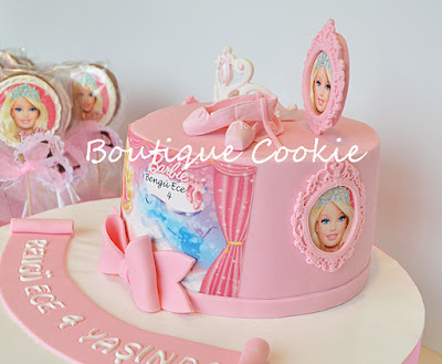 Barbie pasta & barbie cake Boutique Cookie: Barbie Doğumgünü