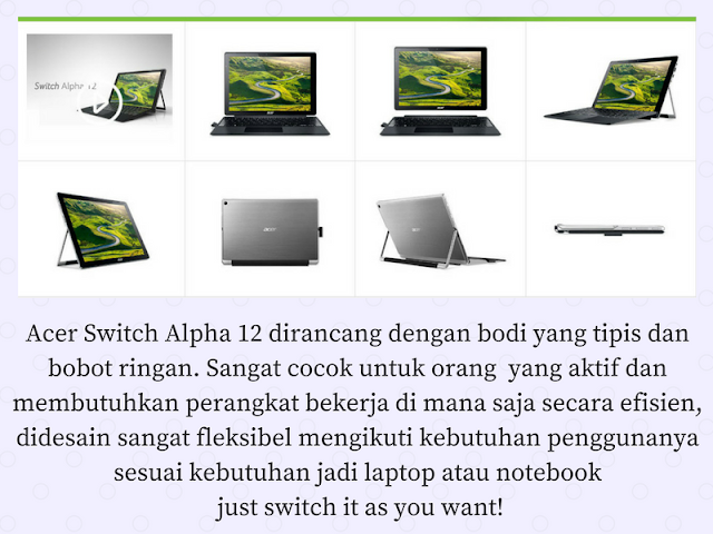 Pekerjaan Kantor Dan Blogging Lancar Dengan Acer Switch Alpha 12