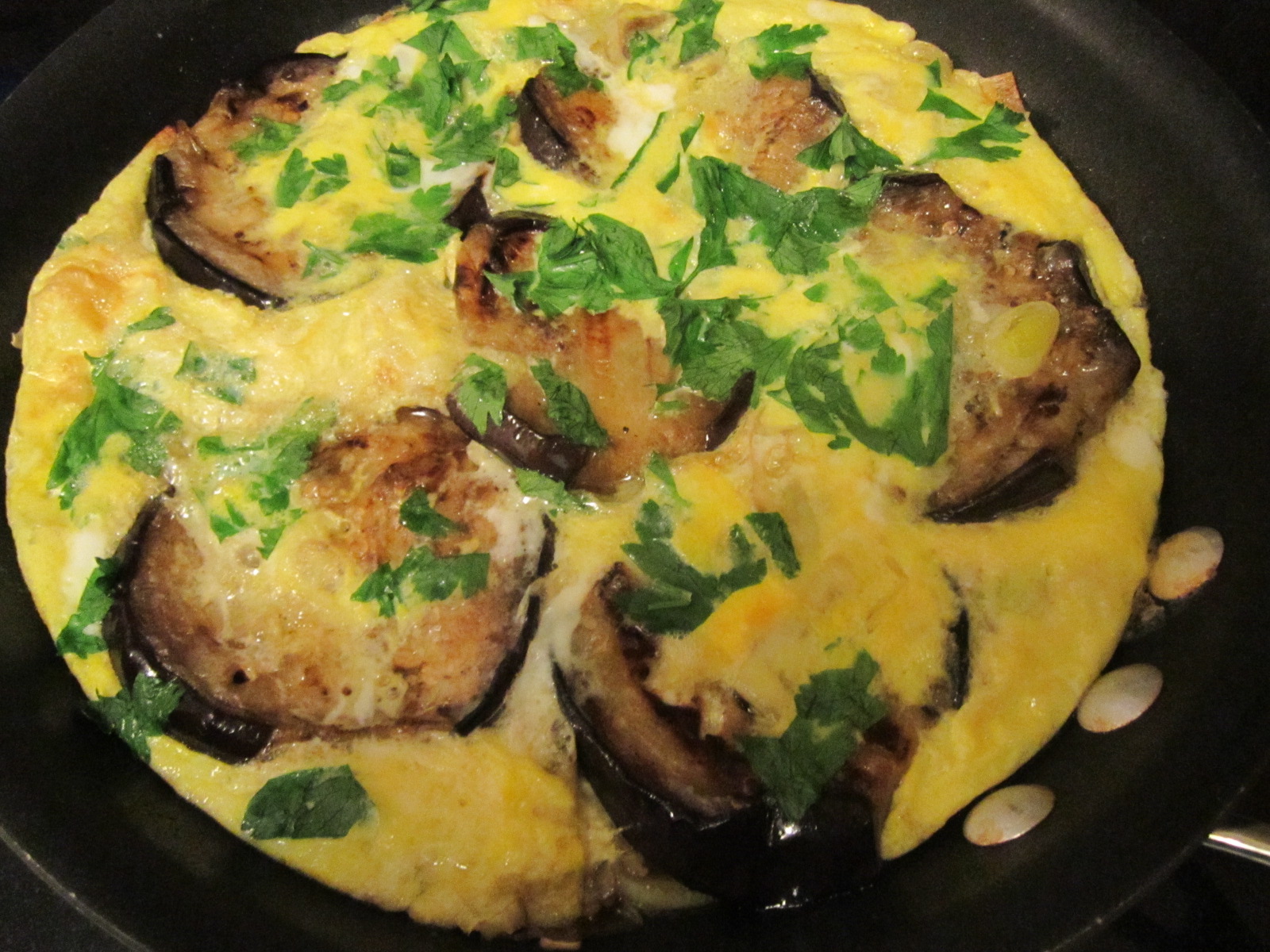 The Iraqi Family Cookbook Eggplant Omelet