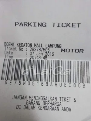 tiket parkir