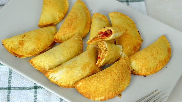 Empanadillas De Pollo &#161;con Pan De Molde! Al Horno 
