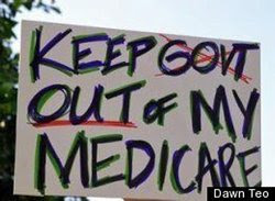 Sign - 'Keep Govt Out of My Medicare'