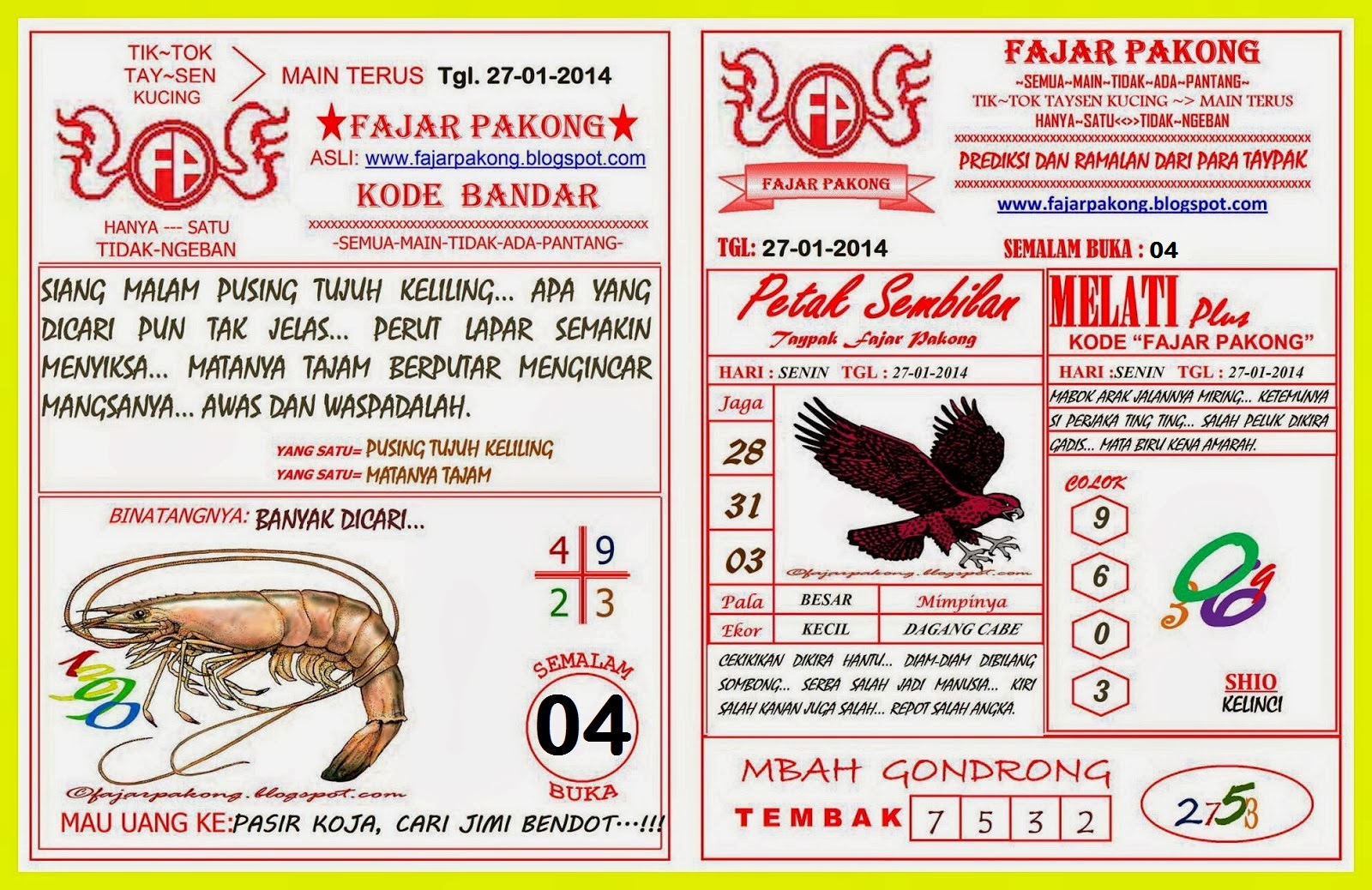 Kode Fajar Pakong Kode Fajar Pakong