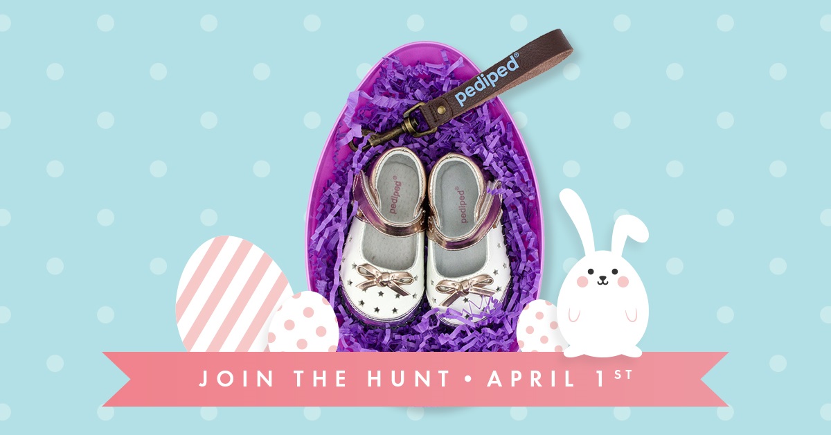 Join the fun in the Pediped Online Egg Hunt 4/14/5 and 4/84/12! Mommy's Block Party