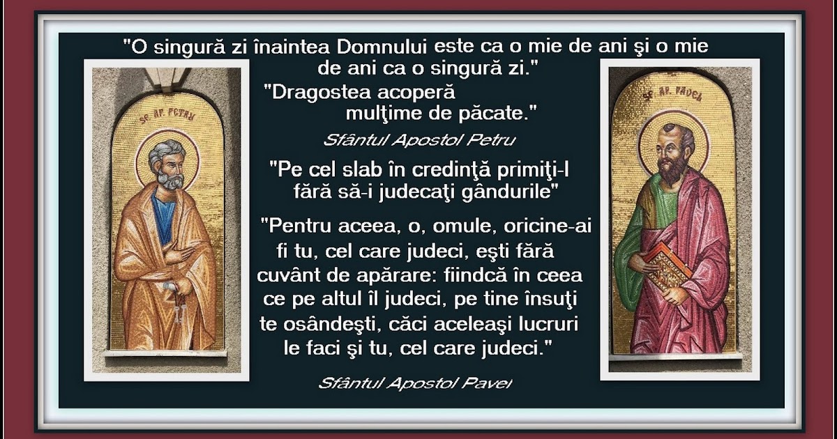 Biserica Sfintilor Petru si Pavel Mihail si Gavril Postul Sfintilor