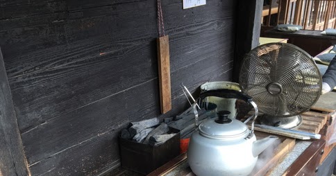 竹を使った庭の装飾