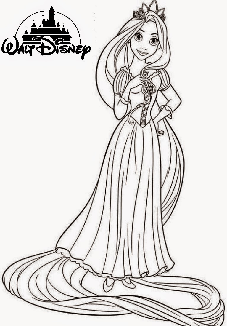 tangled coloring pages prince and princess - photo #38