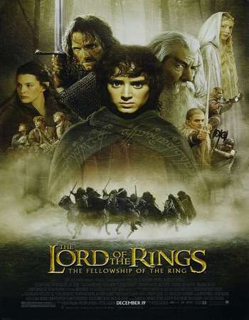 Poster Of The Lord of the Rings: The Fellowship of the Ring 2001 Hindi Dual Audio 800MB Extended BRRip 720p ESubs HEVC Free Download Watch Online downloadhub.in