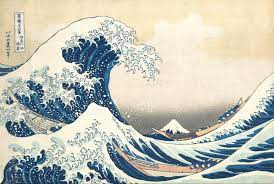Nifeliz the great  wave off kanagawa from famous painting of hokusai compatible with leo set