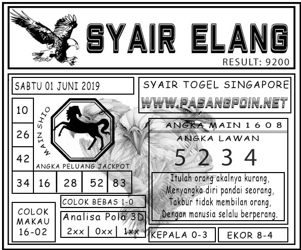 02 JUNE 2019 SINGAPORE MARKAS SYAIR