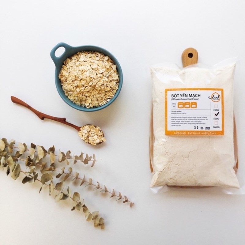 Lanhfoods Bột yến mạch nguyên cám 500g/1000g