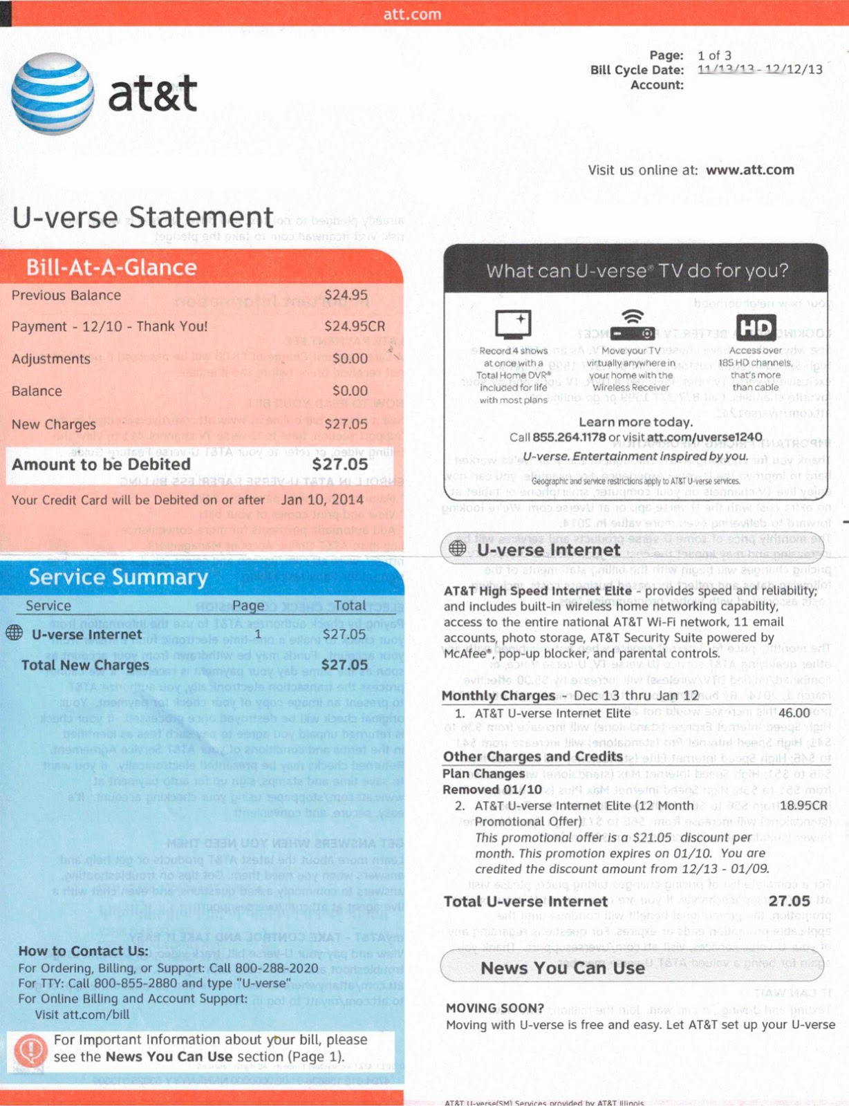 How to Renegotiate your AT&T U-Verse 1-Year Promotional Offer and Save