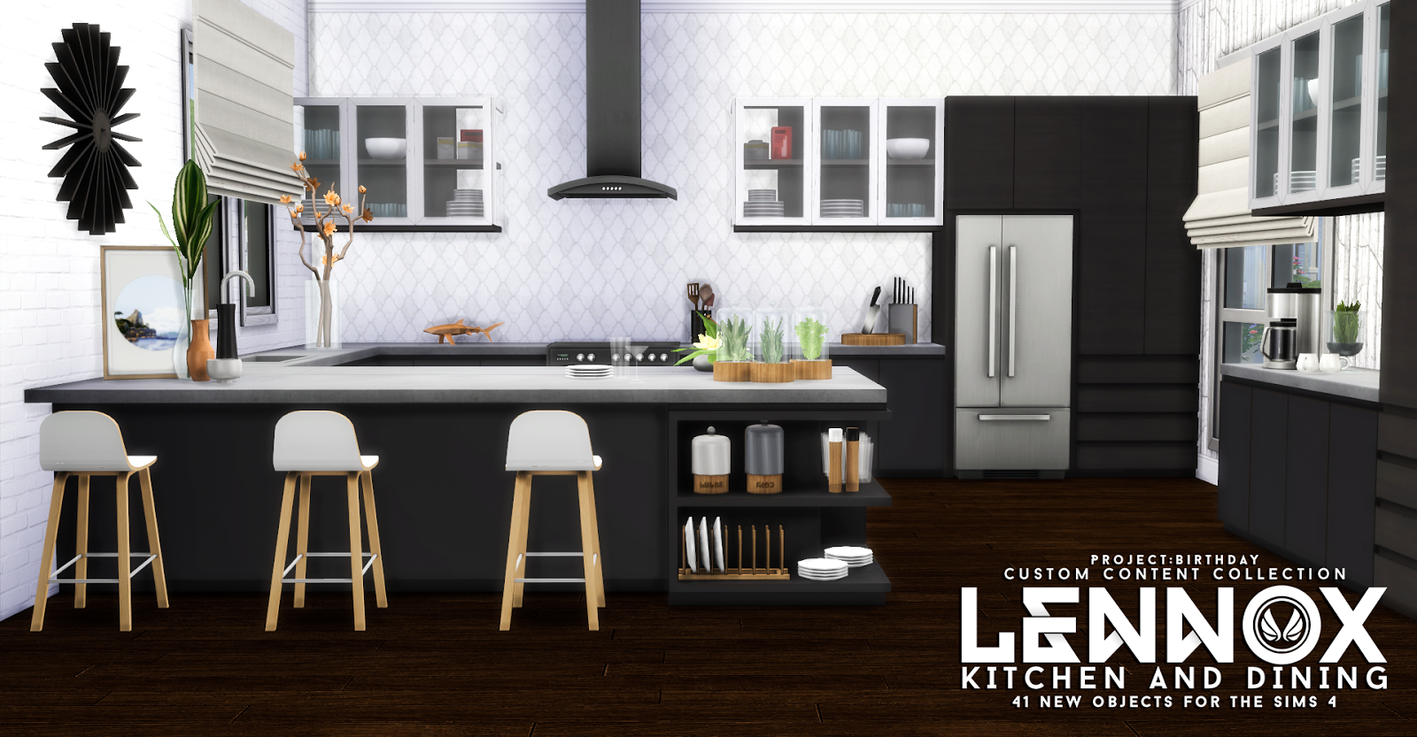 sims 4 kitchen with bar