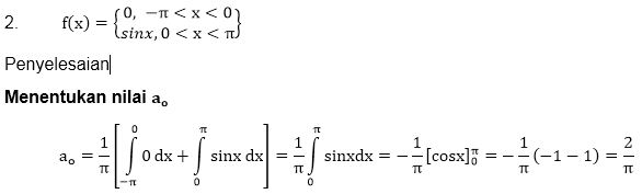 Aplikasi dan Contoh Penyelesaian Uraian Deret Fourier