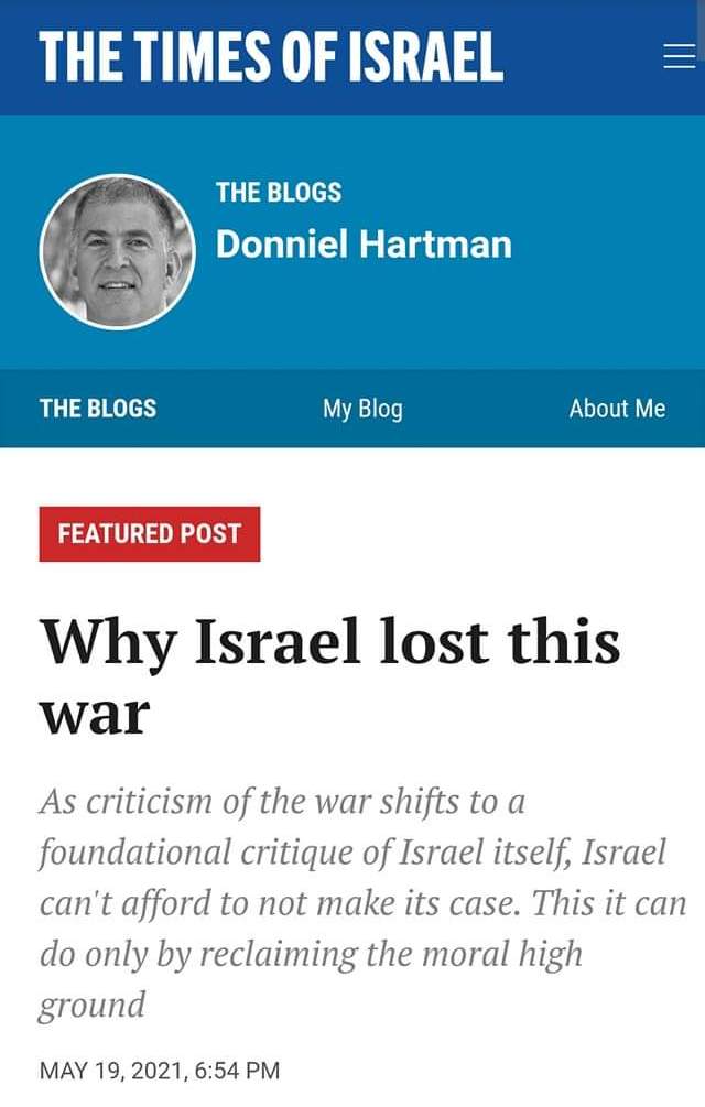 Donniel Hartman: Satu Hal Yang Jelas "Israel Kalah, dan Hamas Menang